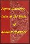 [Gutenberg 58075] • Index of The Project Gutenberg Works of Arnold Bennett